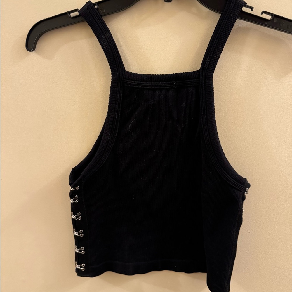 Black tank top